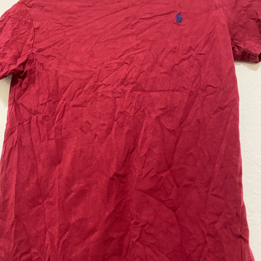Polo by Ralph Lauren Red Shirt with Blue Logo